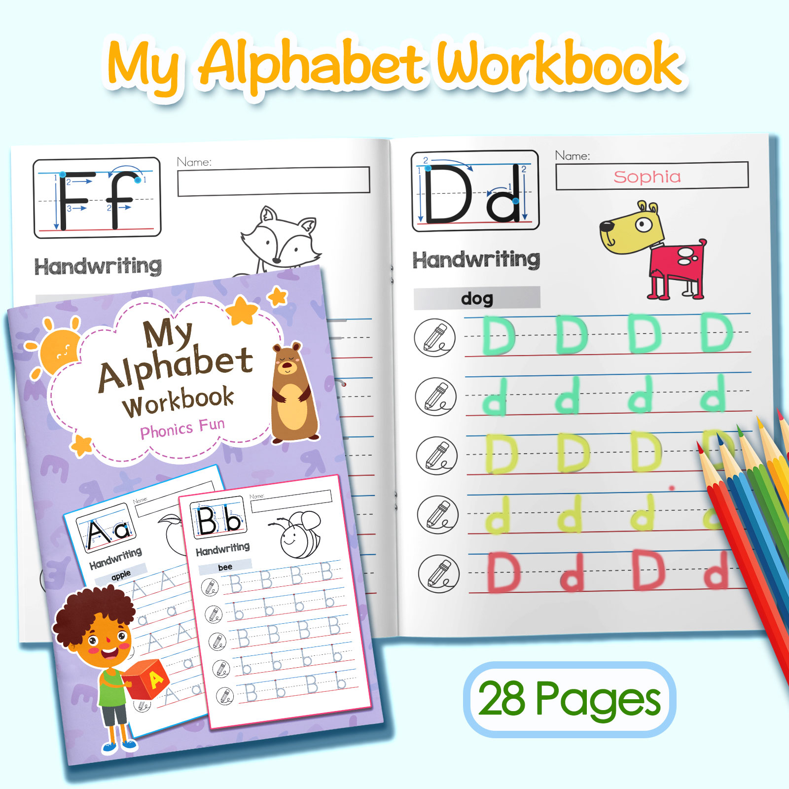 كتاب تلوين للأطفال يحتوي على ك - مراجعة Kids Education Activities وسعره